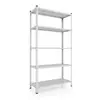 Металевий стелаж 180×100×50 см, 5 полиць, білий, Кронос, Кількість полиць: 5, Колір: білий, Висота: 180, Ширина: 100, Глибина: 50фото