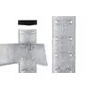 Металевий стелаж 160×80×30 см, 4 полиці, МДФ, оцинкований, Бюджет, Кількість полиць: 4, Колір: оцинкований, Матеріал полиць: МДФ, Висота: 160, Ширина: 80, Глибина: 30фото, зображення 5