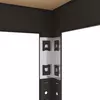 Металевий стелаж 180×90×30 см, 5 полиць, МДФ, чорний, Бюджет, Кількість полиць: 5, Колір: чорний матовий, Матеріал полиць: МДФ, Висота: 180, Ширина: 90, Глибина: 30фото, зображення 7
