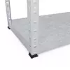 Металевий стелаж 160×80×40 см, 4 полиці, сталь, оцинкований, Бюджет, Кількість полиць: 4, Колір: оцинкований, Матеріал полиць: метал, Висота: 160, Ширина: 80, Глибина: 40фото, зображення 4