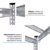 Металевий стелаж 180×180×60 см, 4 полиці, ДСП, оцинкований, Титан, Кількість полиць: 4, Колір: оцинкований, Висота: 180, Ширина: 180, Глибина: 60фото, зображення 9