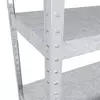 Металевий стелаж 160×90×40 см, 4 полиці, сталь, оцинкований, Бюджет, Кількість полиць: 4, Колір: оцинкований, Матеріал полиць: метал, Висота: 160, Ширина: 90, Глибина: 40фото, зображення 3