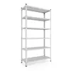 Металевий стелаж 220×90×50 см, 6 полиць, білий, Кронос, Кількість полиць: 5, Колір: білий, Висота: 220, Ширина: 90, Глибина: 50фото, зображення 5