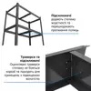 Металевий стелаж 180×90×40 см, 5 полиць, ДСП, чорний, Бюджет, Кількість полиць: 5, Колір: чорний матовий, Матеріал полиць: ДСП, Висота: 180, Ширина: 90, Глибина: 40фото, зображення 18