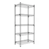 Металевий стелаж 170×75×30 см, 5 полиць, білий, РЕК-2, Кількість полиць: 5, Колір: білий, Висота: 170, Ширина: 75, Глибина: 30фото, зображення 8