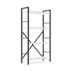 Металевий стелаж 110×60×24 антрацит-білий сніг, 4 полиці ЛДСП, Лофтфото, зображення 2