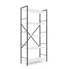 Металевий стелаж 170×80×35 антрацит-білий сніг, 5 полиць ЛДСП, Лофтфото, зображення 2