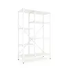 Стелаж Лофт Каскад 1090х700х300 Меткас, 35 кг/полицю, 5 полиць, ЛДСП, білий-білий снігфото