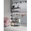 Металевий стелаж 160×80×40 білий-антрацит, 5 полиць ЛДСП, Лофтфото, зображення 10