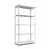 Металевий стелаж 184×95×44 см, 5 полиць, білий, Елегант-2, Кількість полиць: 5, Колір: білий, Висота: 184, Ширина: 95, Глибина: 44фото