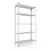 Металевий стелаж 180×120×50 см, 5 полиць, білий, Кронос, Кількість полиць: 5, Колір: білий, Висота: 180, Ширина: 120, Глибина: 50фото