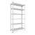 Металевий стелаж 220×100×50 см, 6 полиць, білий, Кронос, Кількість полиць: 5, Колір: білий, Висота: 220, Ширина: 100, Глибина: 50фото