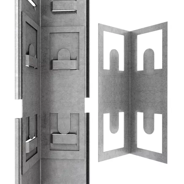 Металевий стелаж 160×80×40 см, 4 полиці, МДФ, оцинкований, Бюджет, Кількість полиць: 4, Колір: оцинкований, Матеріал полиць: МДФ, Висота: 160, Ширина: 80, Глибина: 40фото, зображення 3