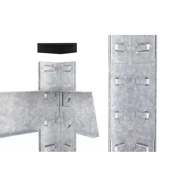 Металевий стелаж 160×80×30 см, 4 полиці, МДФ, оцинкований, Бюджет, Кількість полиць: 4, Колір: оцинкований, Матеріал полиць: МДФ, Висота: 160, Ширина: 80, Глибина: 30фото, зображення 5