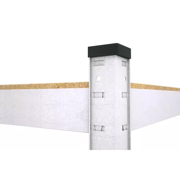 Металевий стелаж 180×90×60 см, 5 полиць, ДСП, оцинкований, Стандарт, Кількість полиць: 5, Колір: оцинкований, Висота: 180, Ширина: 90, Глибина: 60фото, зображення 8