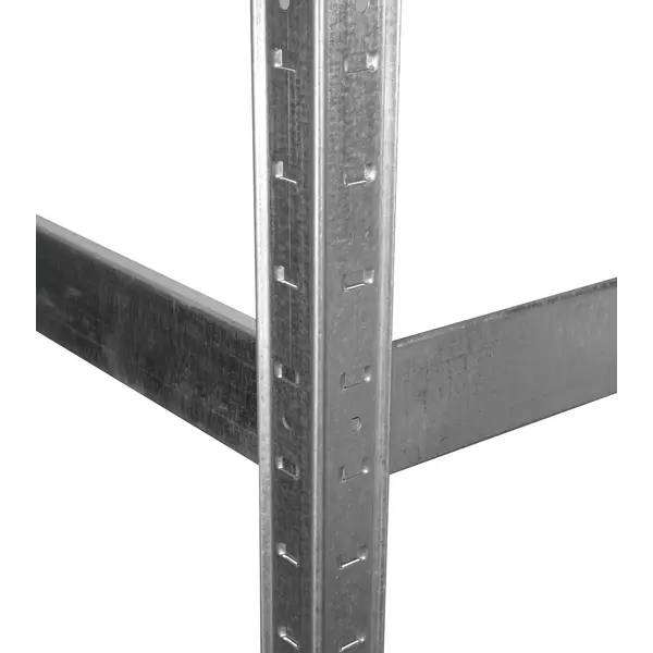 Металевий стелаж 180×100×50 см, 5 полиць, ДСП, оцинкований, Стандарт, Кількість полиць: 5, Колір: оцинкований, Висота: 180, Ширина: 100, Глибина: 50фото, зображення 10