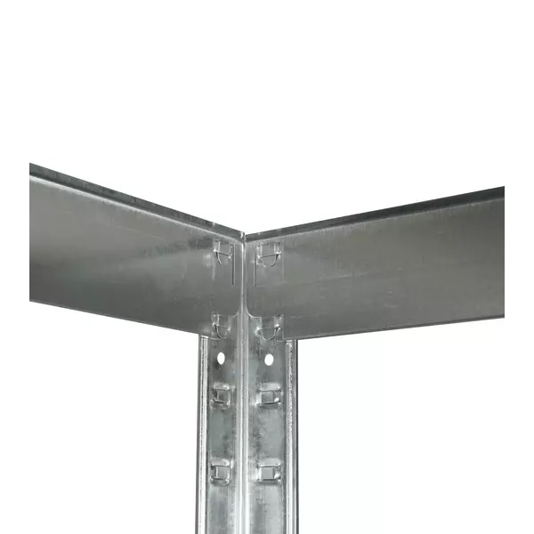 Металевий стелаж 180×90×50 см, 5 полиць, ДСП, оцинкований, Стандарт, Кількість полиць: 5, Колір: оцинкований, Висота: 180, Ширина: 90, Глибина: 50фото, зображення 8