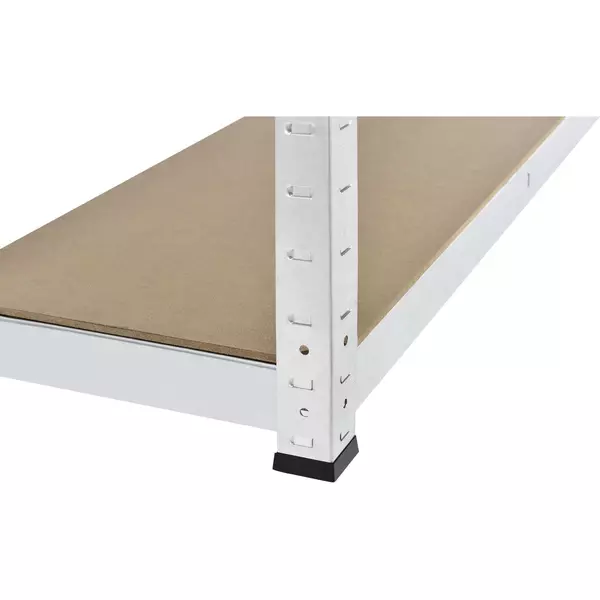 Металевий стелаж 240×100×60 см, 5 полиць, ДСП, оцинкований, Стандарт, Кількість полиць: 5, Колір: оцинкований, Висота: 240, Ширина: 100, Глибина: 60фото, зображення 6