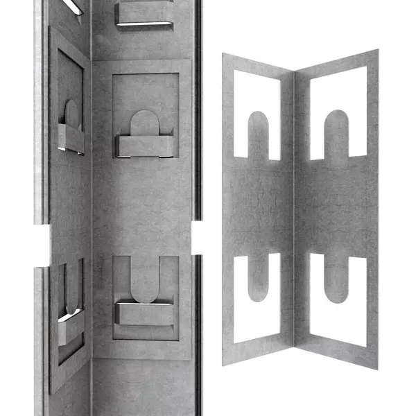 Металевий стелаж 160×80×30 см, 4 полиці, сталь, оцинкований, Бюджет, Кількість полиць: 4, Колір: оцинкований, Матеріал полиць: метал, Висота: 160, Ширина: 80, Глибина: 30фото, зображення 10