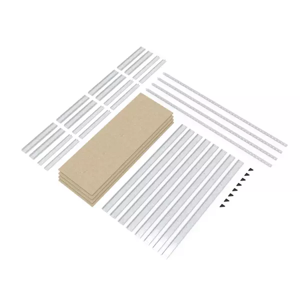 Металевий стелаж 180×120×60 см, 4 полиці, ДСП, оцинкований, Титан, Кількість полиць: 4, Колір: оцинкований, Висота: 180, Ширина: 120, Глибина: 60фото, зображення 8