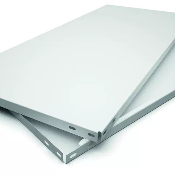 Металевий стелаж 184×95×44 см, 5 полиць, білий, Елегант-2, Кількість полиць: 5, Колір: білий, Висота: 184, Ширина: 95, Глибина: 44фото, зображення 9