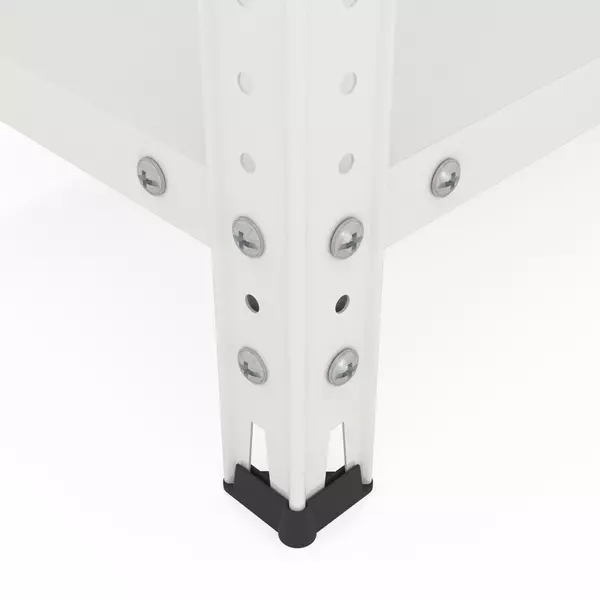 Металевий стелаж 220×90×60 см, 6 полиць, білий, Кронос, Кількість полиць: 5, Колір: білий, Висота: 220, Ширина: 90, Глибина: 60фото, зображення 8