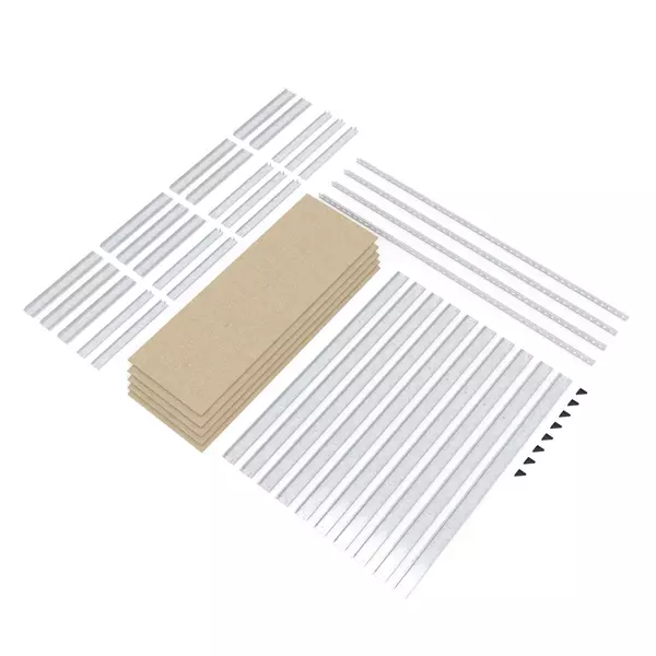 Металевий стелаж 216×180×40 см, 5 полиць, ДСП, оцинкований, Титан, Кількість полиць: 5, Колір: оцинкований, Висота: 216, Ширина: 180, Глибина: 40фото, зображення 10