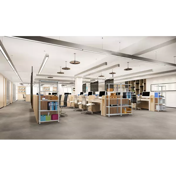 Металевий стелаж 200×120×60 см, 5 полиць, сірий, Атлант, Кількість полиць: 5, Колір: сірий, Висота: 200, Ширина: 120, Глибина: 60фото, зображення 2