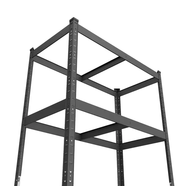 Металевий стелаж 180×70×50 чорний, 5 полиць ДСП, Бюджетфото, зображення 10