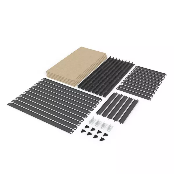 Металевий стелаж 180×90×40 см, 5 полиць, ДСП, чорний, Бюджет, Кількість полиць: 5, Колір: чорний матовий, Матеріал полиць: ДСП, Висота: 180, Ширина: 90, Глибина: 40фото, зображення 17