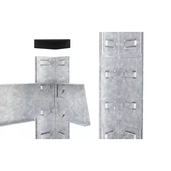 Металевий стелаж 180×120×60 см, 5 полиць, ДСП, оцинкований, Бюджет, Кількість полиць: 5, Колір: оцинкований, Матеріал полиць: ДСП, Висота: 180, Ширина: 120, Глибина: 60фото, зображення 8