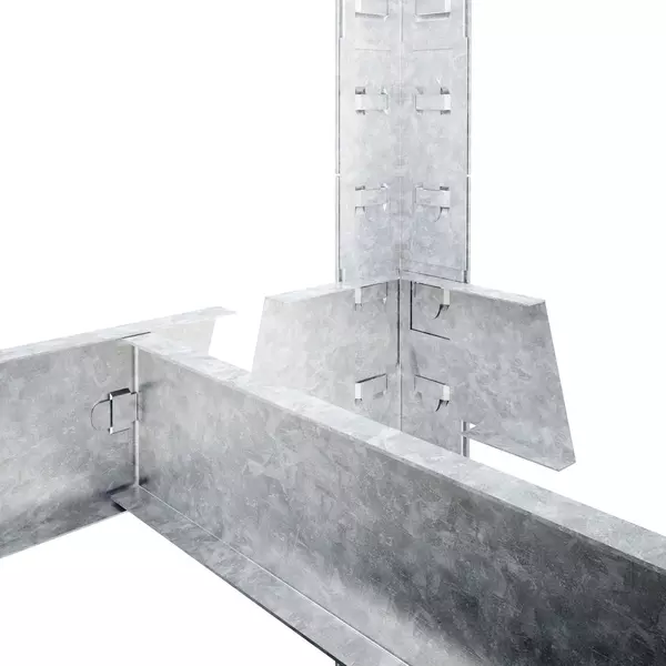 Металевий стелаж 180×120×50 см, 5 полиць, ДСП, оцинкований, Бюджет, Кількість полиць: 5, Колір: оцинкований, Матеріал полиць: ДСП, Висота: 180, Ширина: 120, Глибина: 50фото, зображення 10