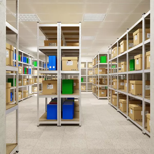 Металевий стелаж 180×90×40 см, 5 полиць, ДСП, оцинкований, Стандарт, Кількість полиць: 5, Колір: оцинкований, Висота: 180, Ширина: 90, Глибина: 40фото, зображення 3