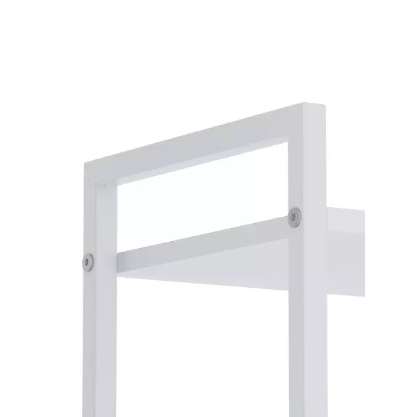 Металевий стелаж 180×60×24 білий-білий сніг, 6 полиць ЛДСП, Лофтфото, зображення 3