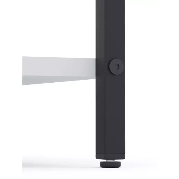 Металевий стелаж 90×80×40 антрацит-білий сніг, 3 полиці ЛДСП, Лофтфото, зображення 6