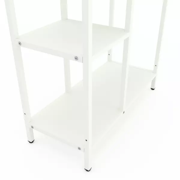 Стелаж Лофт Каскад 1780х700х300 Меткас, 35 кг/полицю, 7 полиць, ЛДСП, білий-білий снігфото, зображення 3