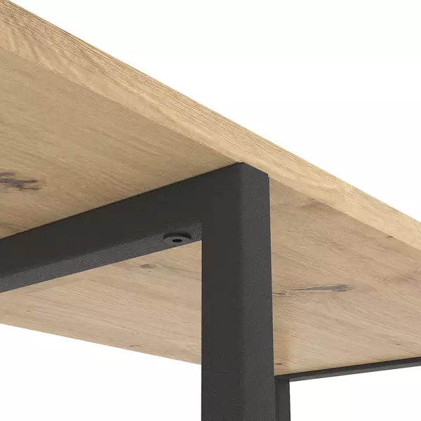 Стелаж Лофт Каскад 1780х700х300 Меткас, 35 кг/полицю, 7 полиць, ЛДСП, антрацит-дуб артизанфото, зображення 5