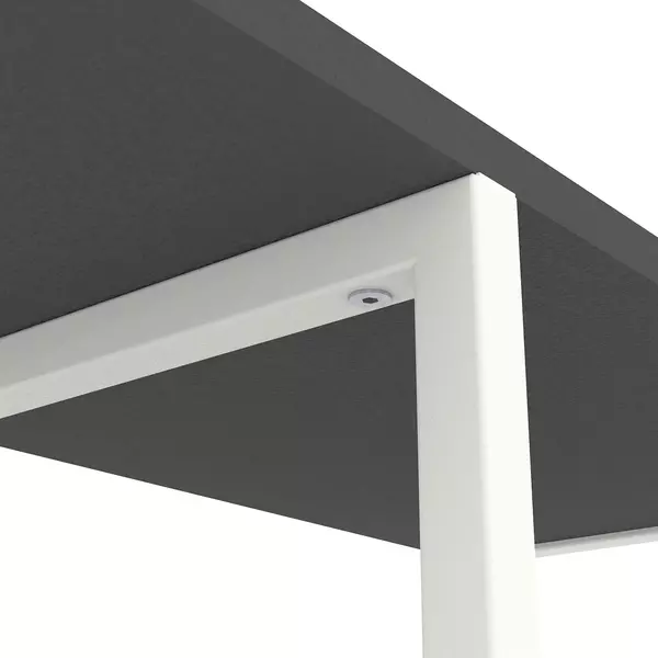 Стелаж Лофт Каскад 1090х700х300 Меткас, 35 кг/полицю, 5 полиць, ЛДСП, білий-антрацитфото, зображення 5